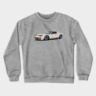 Lamborghini Miura in bianco white Crewneck Sweatshirt